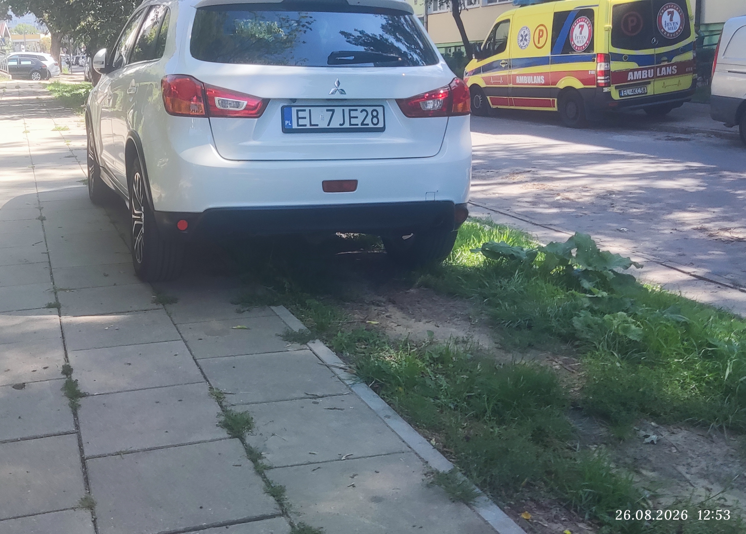 Mistrz parkowania w pojeździe o numerach EL7JE28