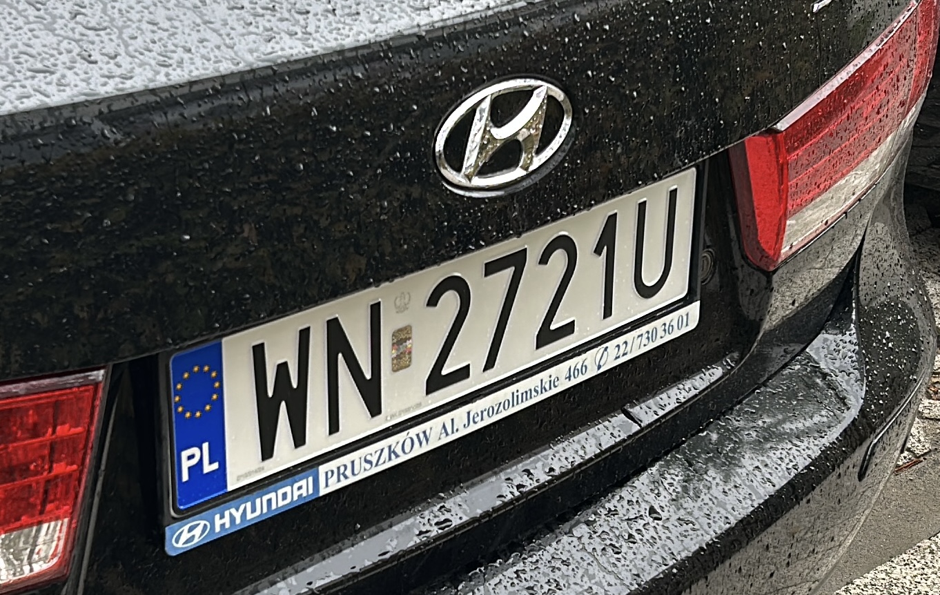 Dzisiaj na warszawie 25.03.25. Zgubiłem tablicę. Albo Ursynow,Mokotów, Śródmieścia.