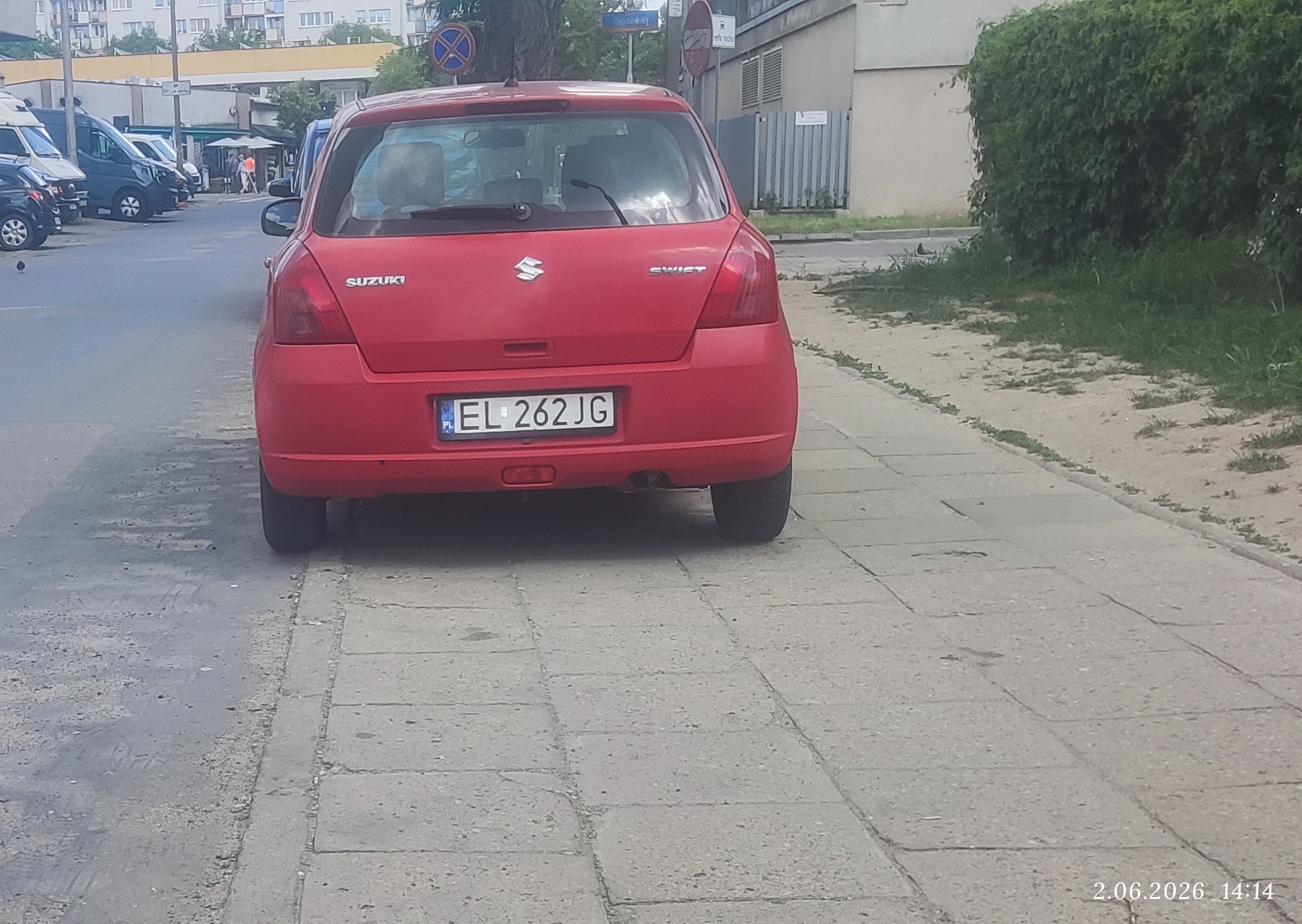 Mistrz parkowania w pojeździe o numerach EL262JG