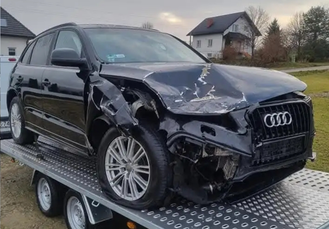 Uszkodzony przód i poduszki