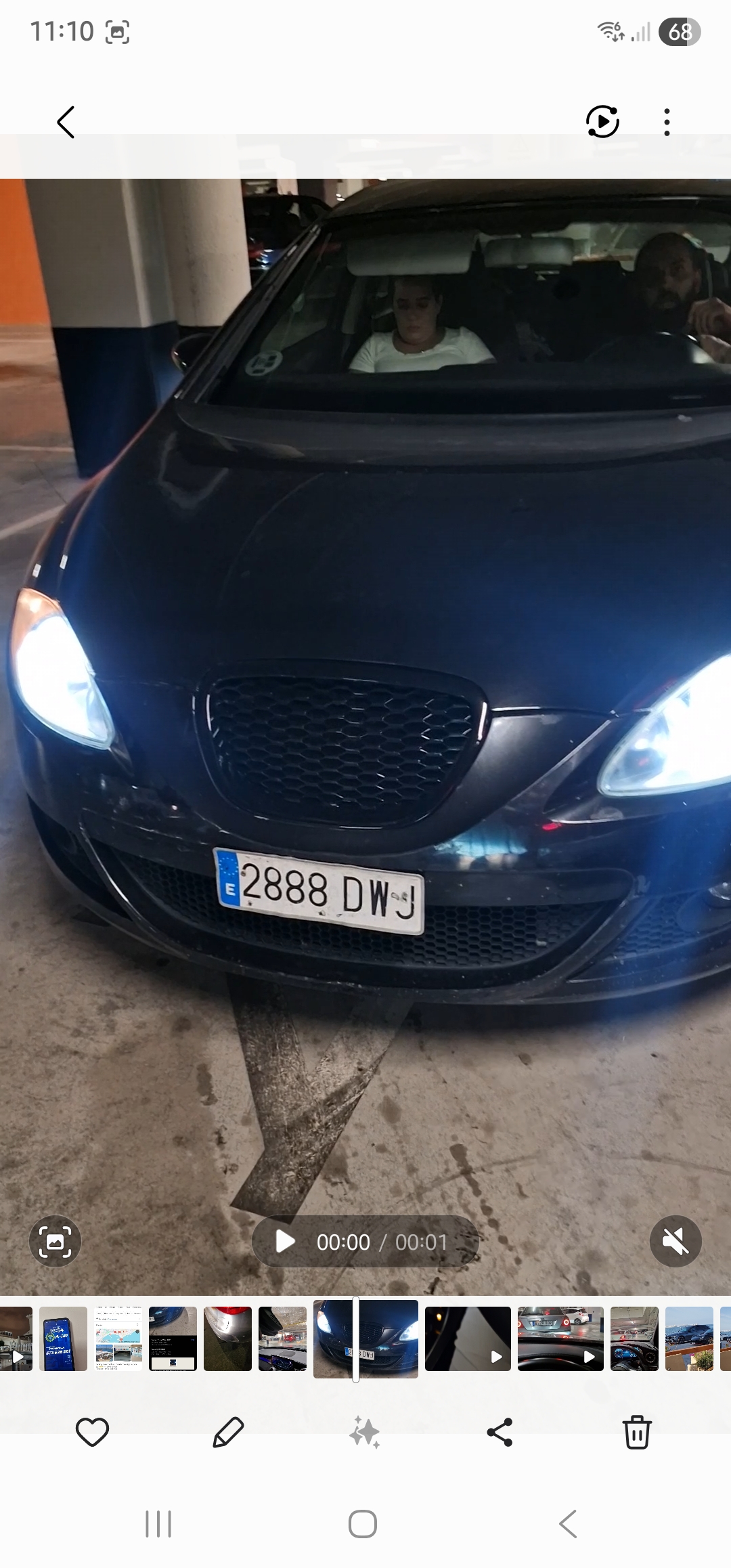 Pirat drogowy w pojeździe o numerach rejestracyjnych 2888DWJ