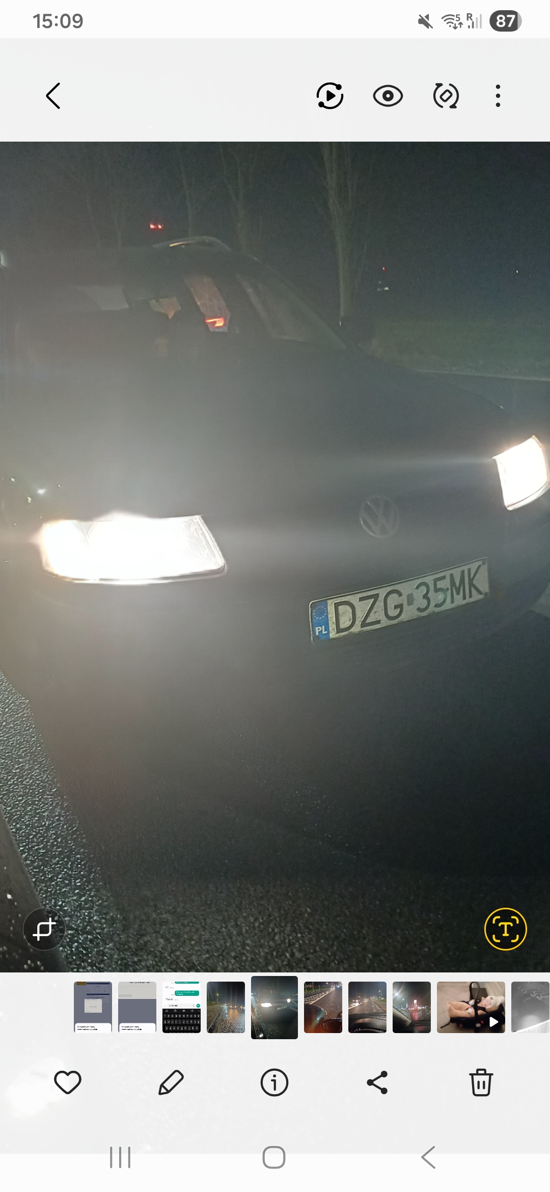 Pirat drogowy w pojeździe o numerach rejestracyjnych DZG35MK