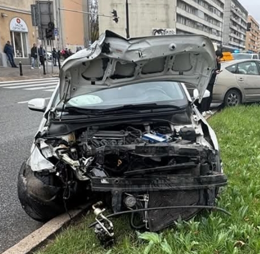 Kolizja z taxi prius, 11.04.2024r.