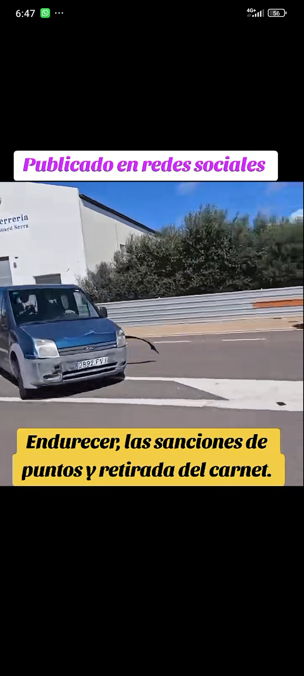 Pirat drogowy w pojeździe o numerach rejestracyjnych 2892FVJ