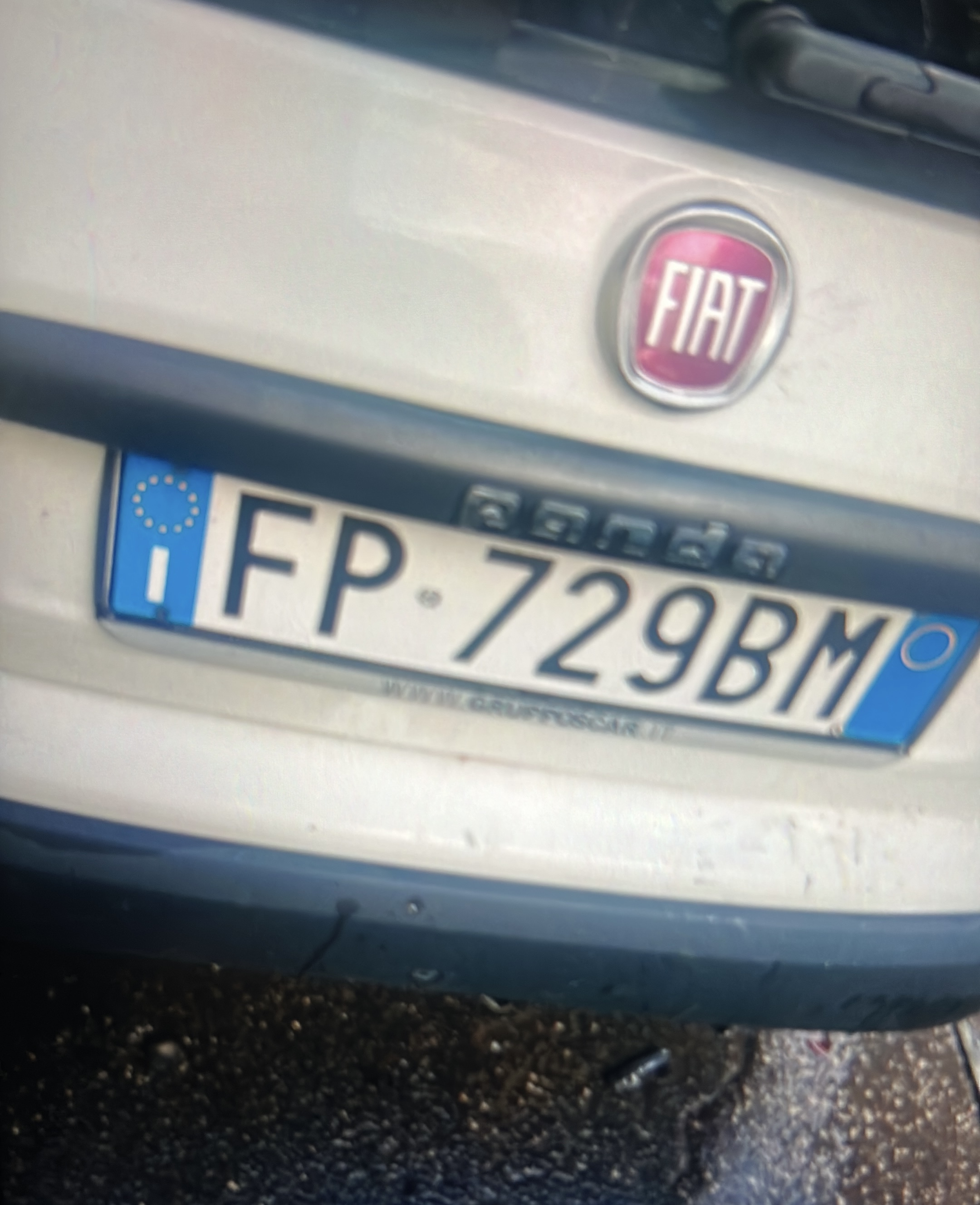 Znaleziono tablicę rejestracyjną o numerach FP729BM