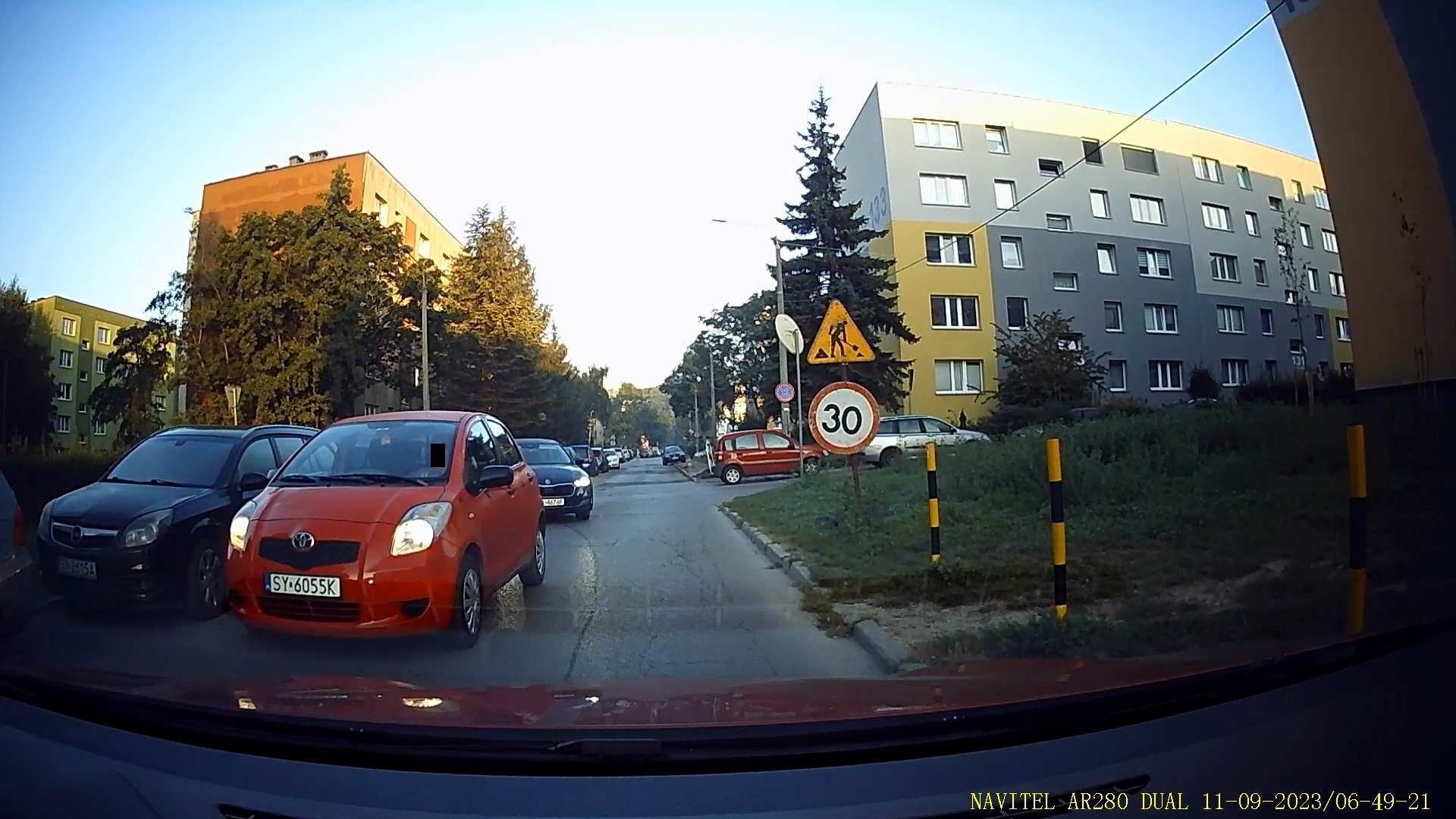 Pirat drogowy w pojeździe o numerach rejestracyjnych SY6055K