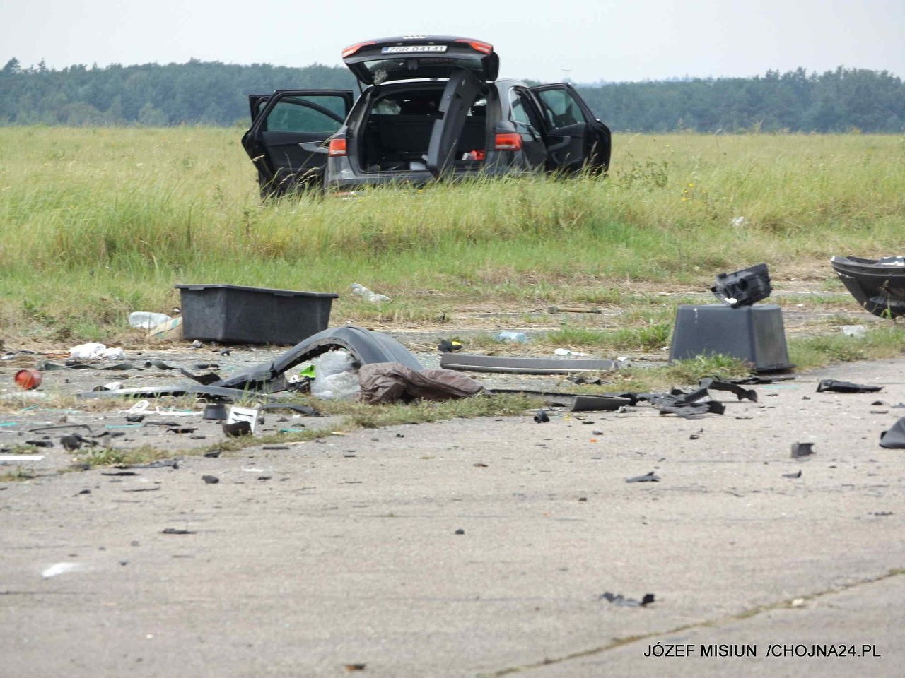 Pojazd o numerach ZGR04141 uczestniczył w wypadku