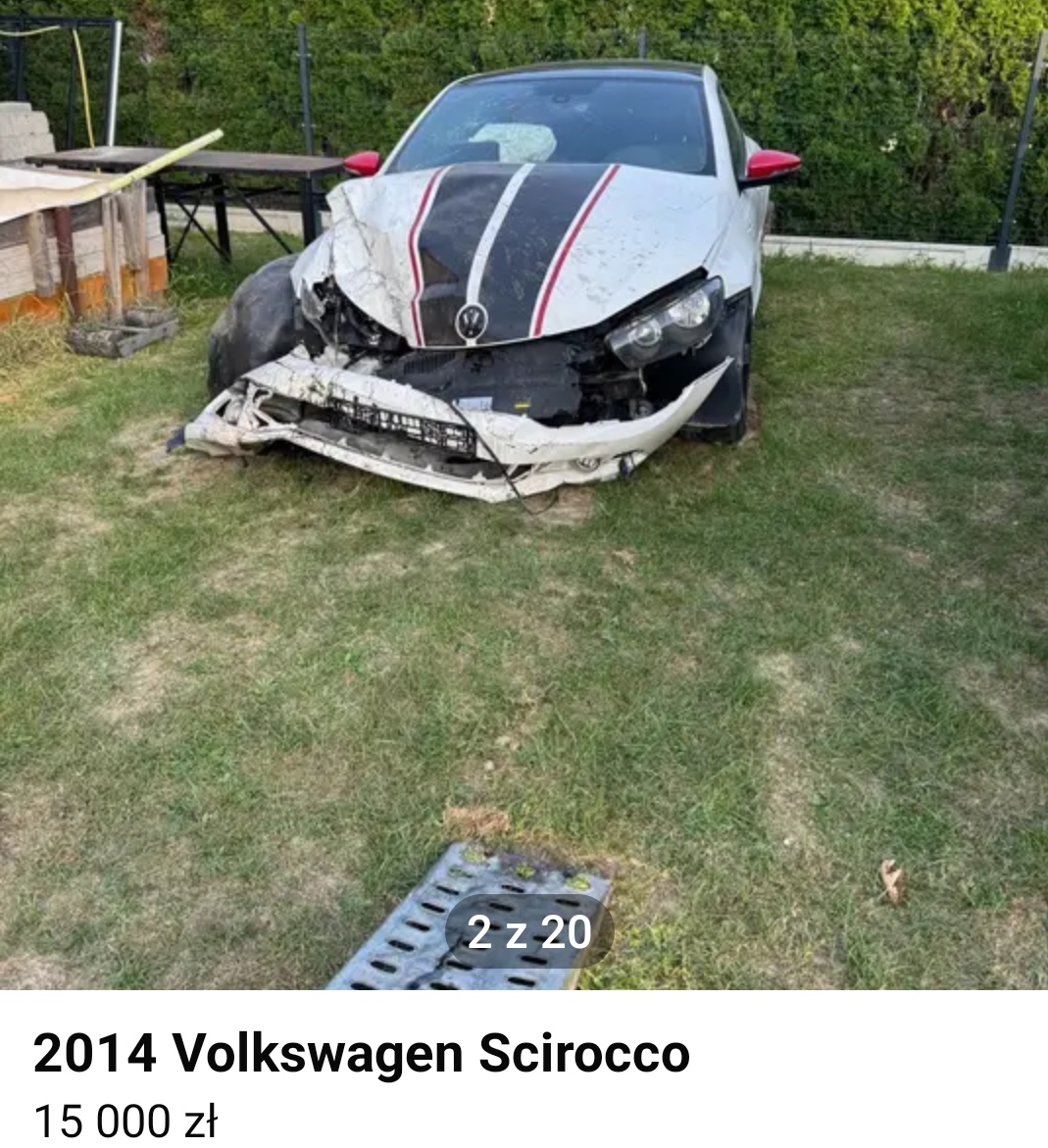 Uszkodzony przód + poduszki