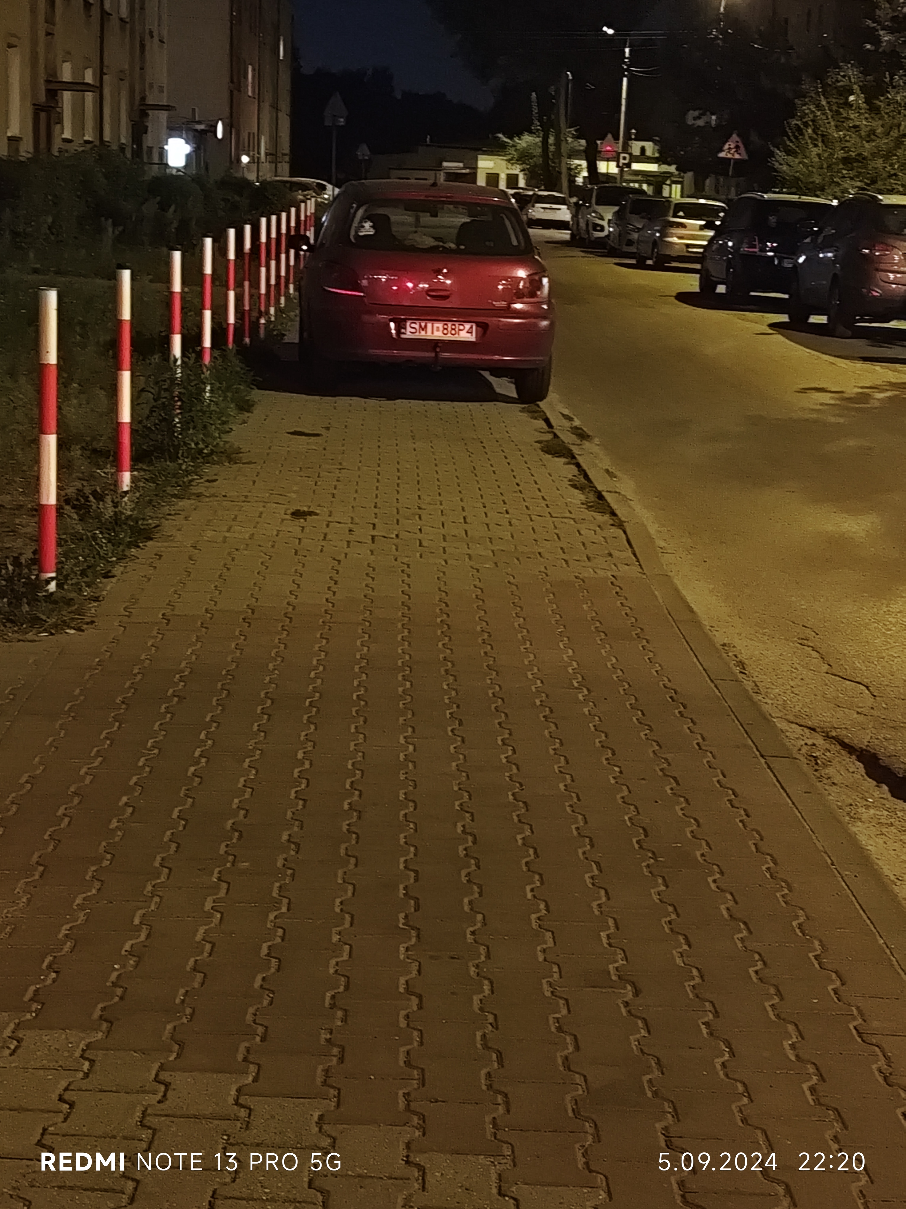 Mistrz parkowania w pojeździe o numerach SMI88P4