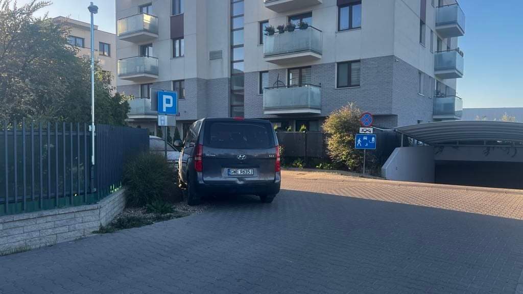 Mistrz parkowania w pojeździe o numerach GWE9635J